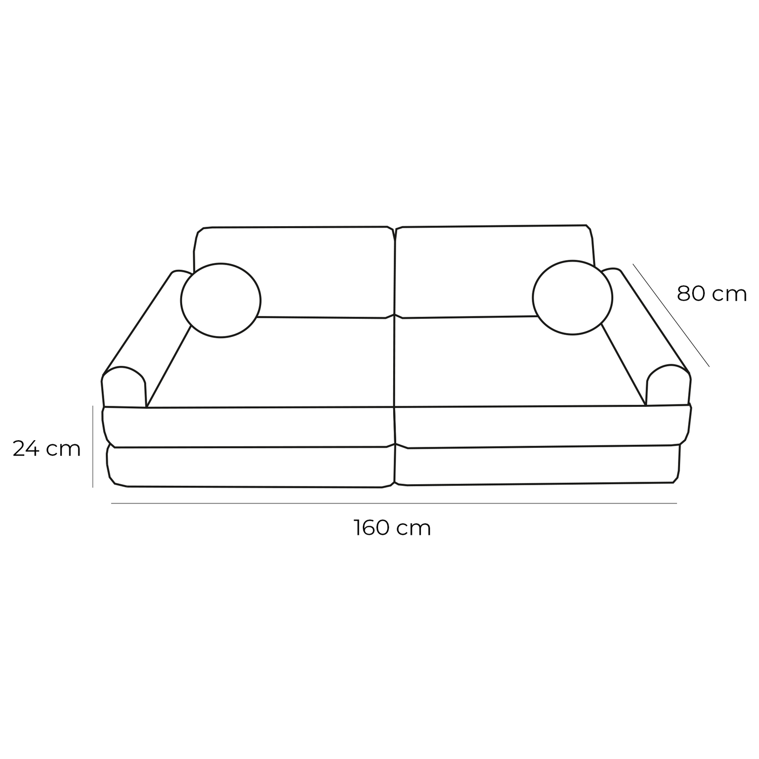 MeowBaby Kids Play Sofa PREMIUM | Modular Play Sofa Couch | Churros