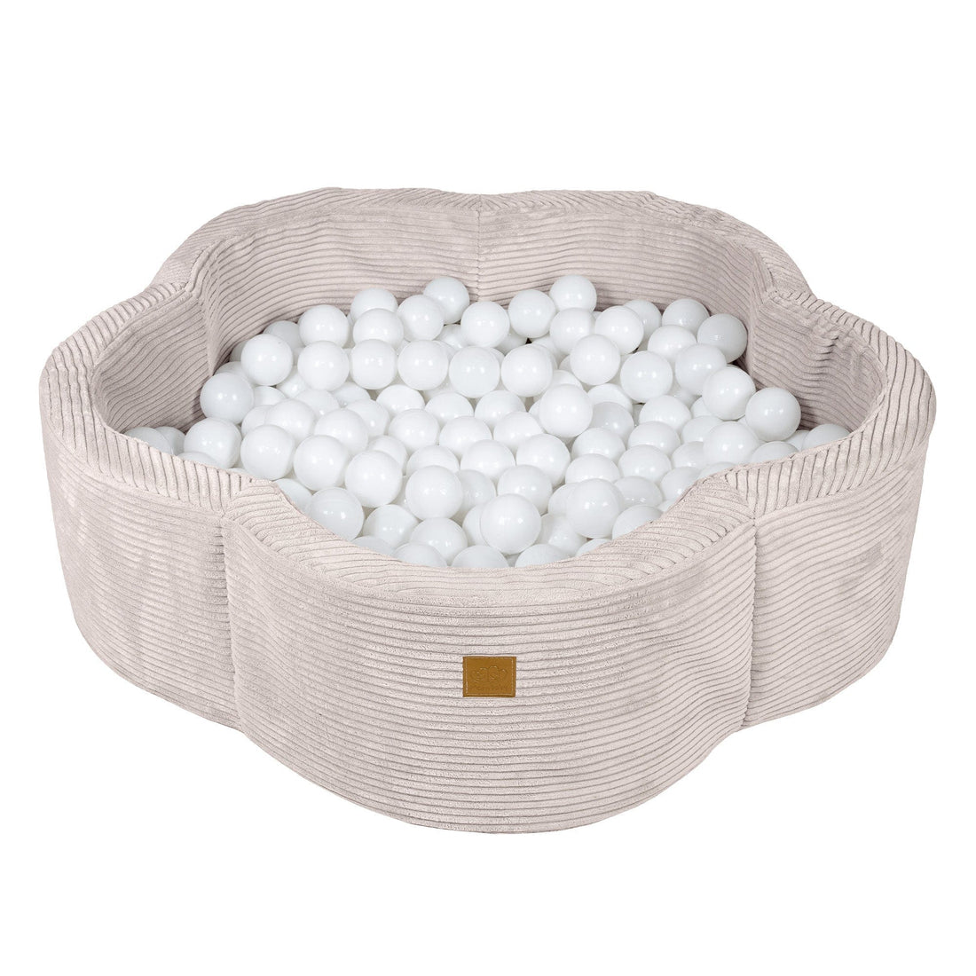 Meowbaby Aesthetic Ecru Flower – Ball Pit for Children | Optional Balls 