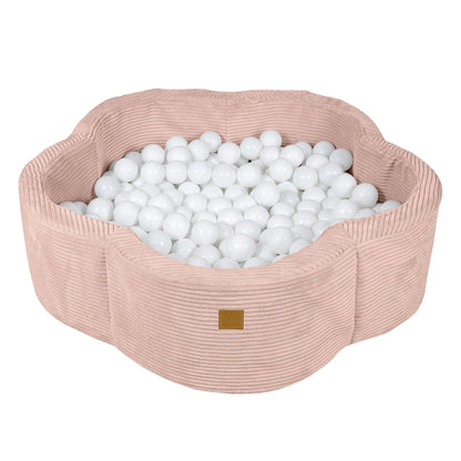 Meowbaby Aesthetic Pink Flower – Ball Pit for Children | Optional Balls 