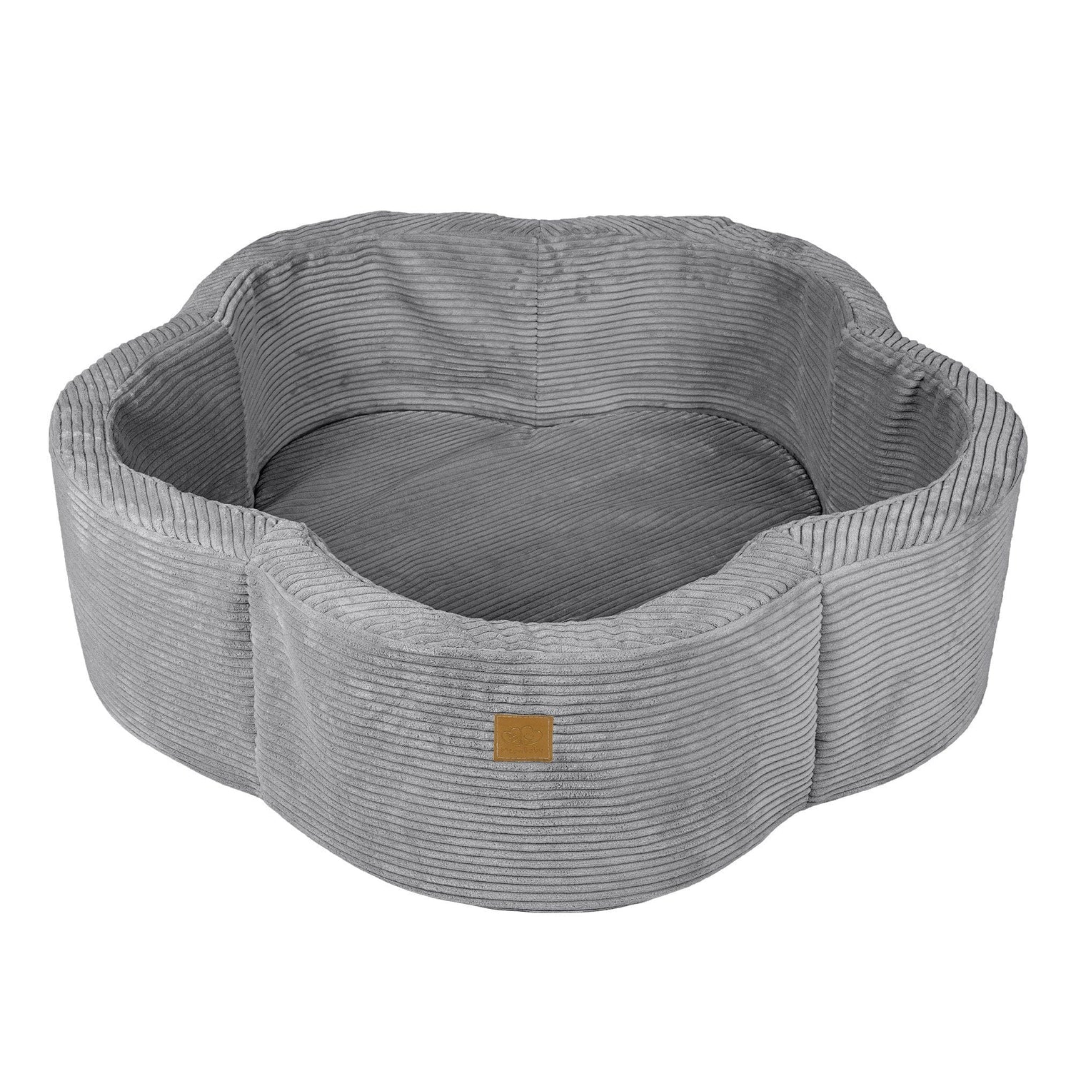Meowbaby Aesthetic Grey Flower – Ball Pit for Children | Optional Balls 