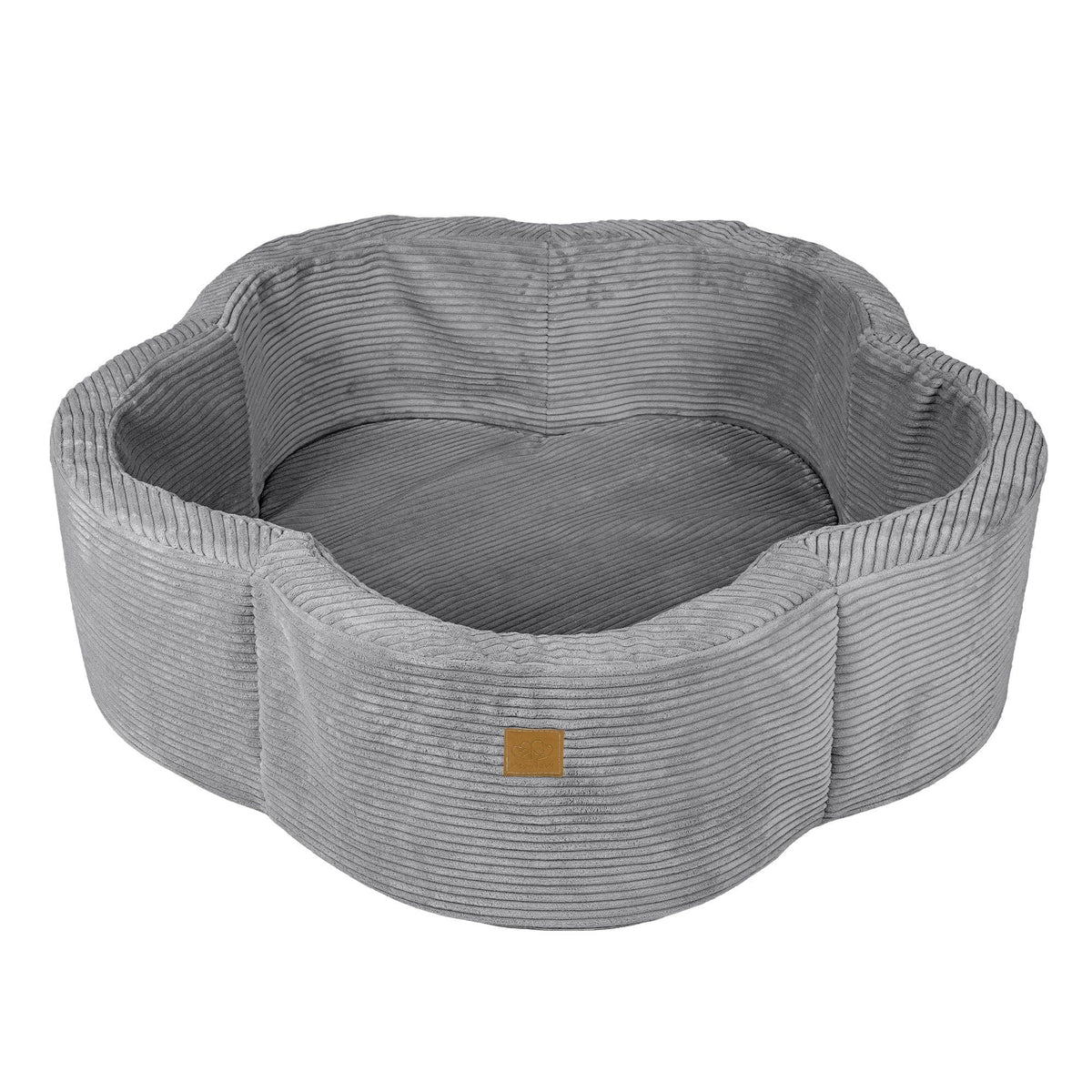 Meowbaby Aesthetic Grey Flower – Ball Pit for Children | Optional Balls 