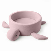 Meowbaby Turtle Ball Pit for Children – Balls to Choose | Raspberry Glaze Pink | Boucle