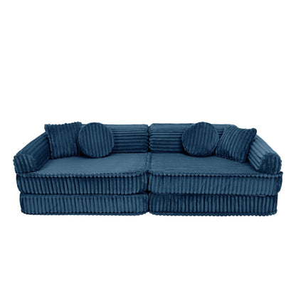Meowbaby Kids Play Sofa | Modular Play Couch | churros play sofa for kids | Play Sofa | Blue Play sofa for kids |