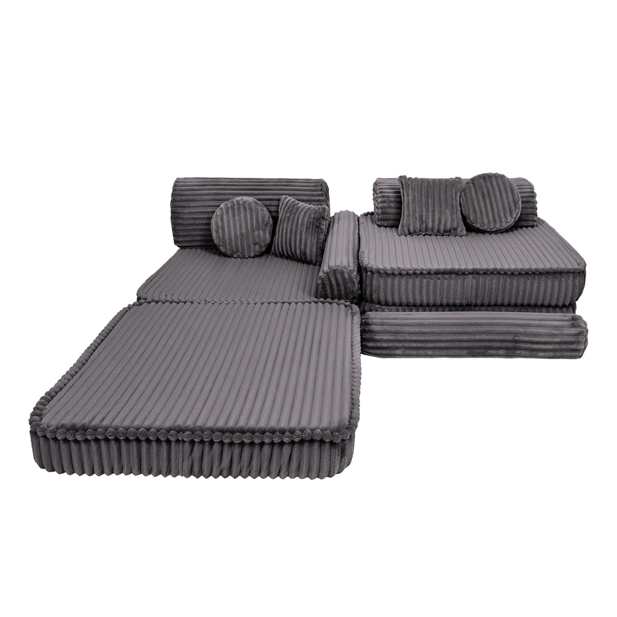 Meowbaby Kids Play Sofa - Modular Play Couch | 10 Pieces | Churros