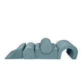 MeowBaby Aesthetic Kids Foam Climbing Blocks - Baby Soft Play Set | 5 Elements