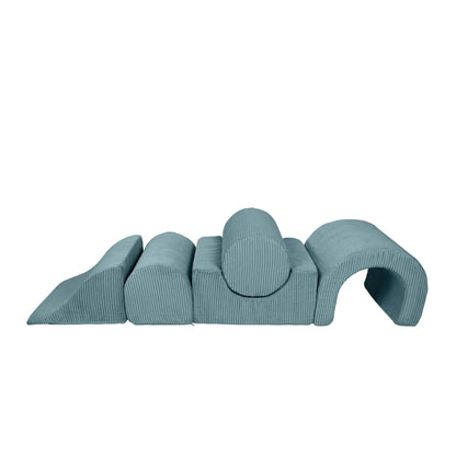MeowBaby Aesthetic Kids Foam Climbing Blocks - Baby Soft Play Set | 5 Elements