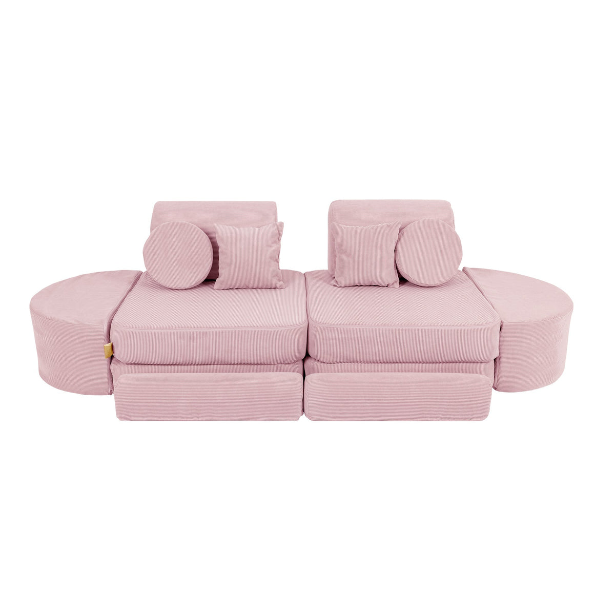 MeowBaby Slimcord Kids Play Sofa | Modular Play Sofa Bed | pink play sofa for kids | play couch |