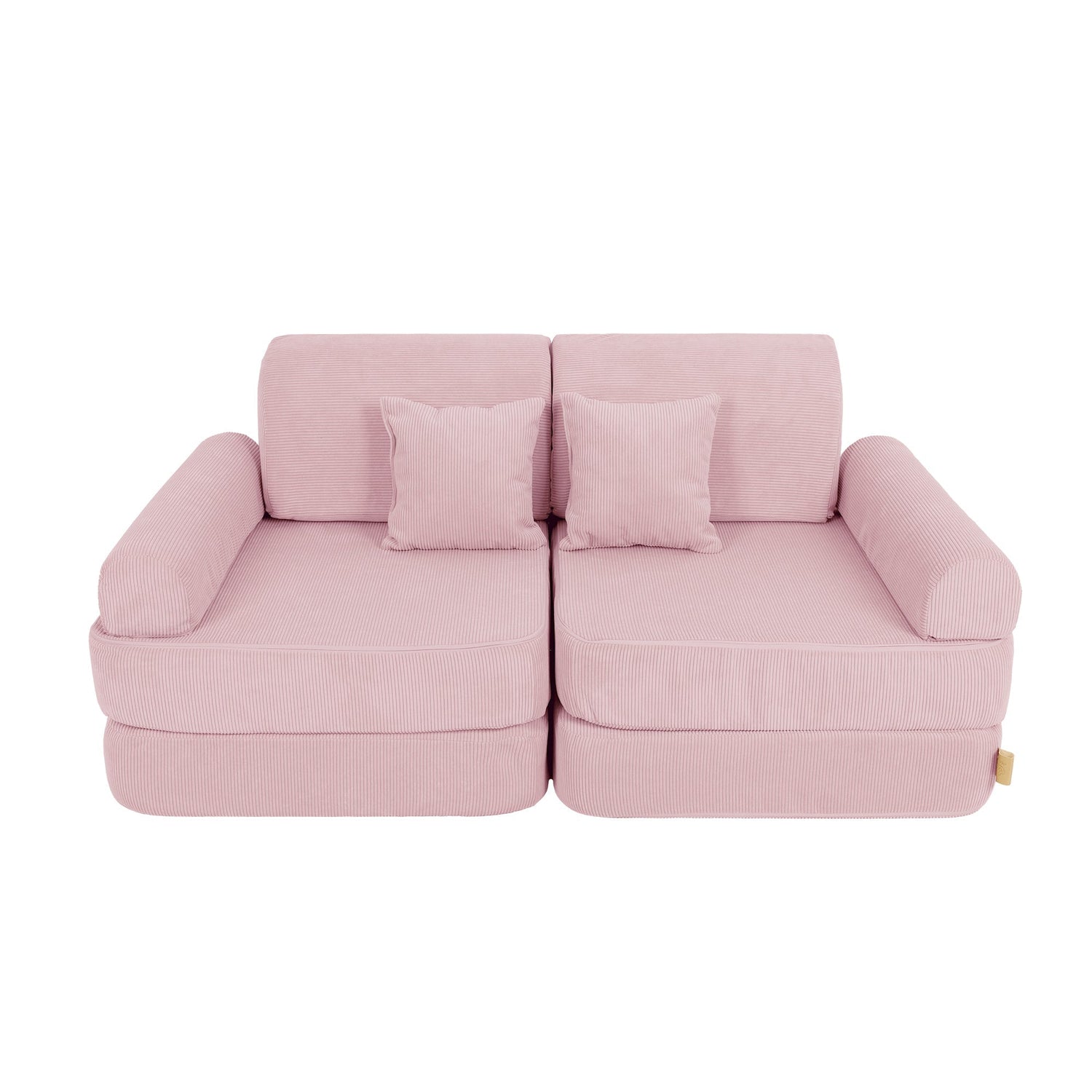 MeowBaby Slimcord Kids Play Sofa | Modular Play Sofa Bed | pink play sofa for kids | play couch |