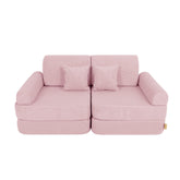 MeowBaby Slimcord Kids Play Sofa | Modular Play Sofa Bed | pink play sofa for kids | play couch |