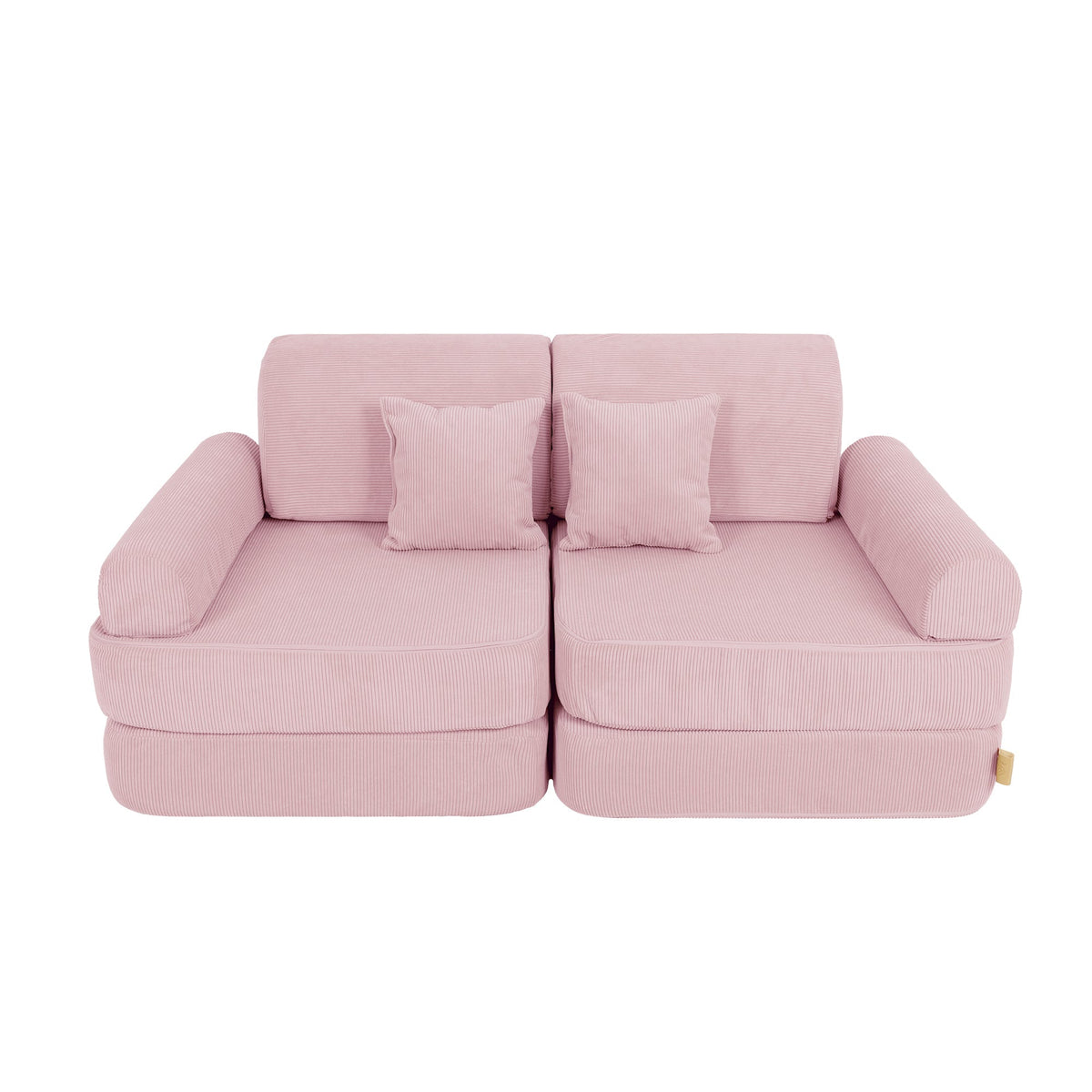 MeowBaby Slimcord Kids Play Sofa | Modular Play Sofa Bed | pink play sofa for kids | play couch |