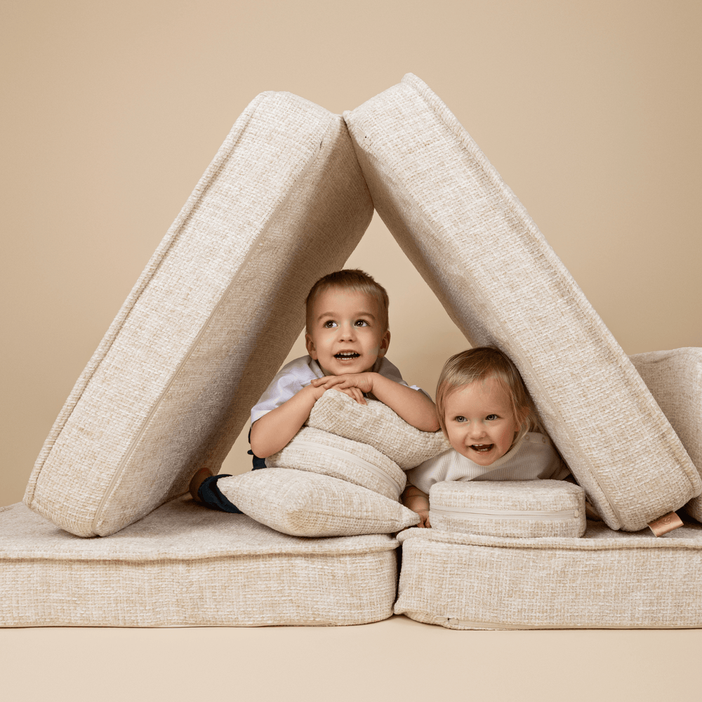 Kids Play Sofa | Meowbaby Tangle Play Sofa for Kids Cream/Beige