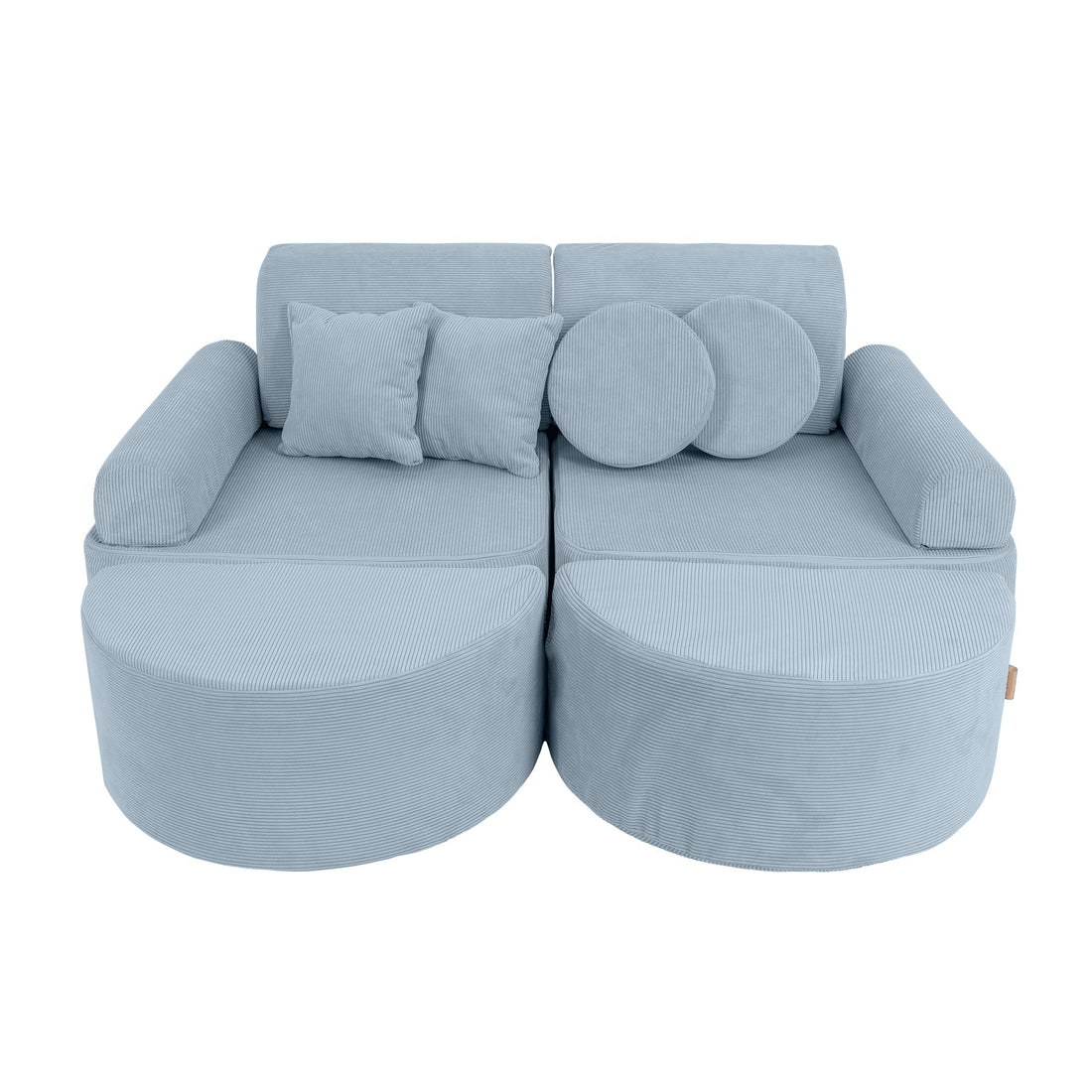MeowBaby Slimcord Kids Play Sofa | Modular Play Sofa | turquoise play sofa for kids | play couch | play sofa | childrens play sofa |