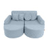 MeowBaby Slimcord Kids Play Sofa | Modular Play Sofa | turquoise play sofa for kids | play couch | play sofa | childrens play sofa |